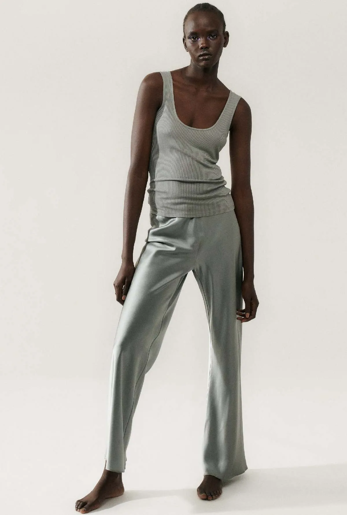 BIAS CUT PANTS MOON pants - MOON