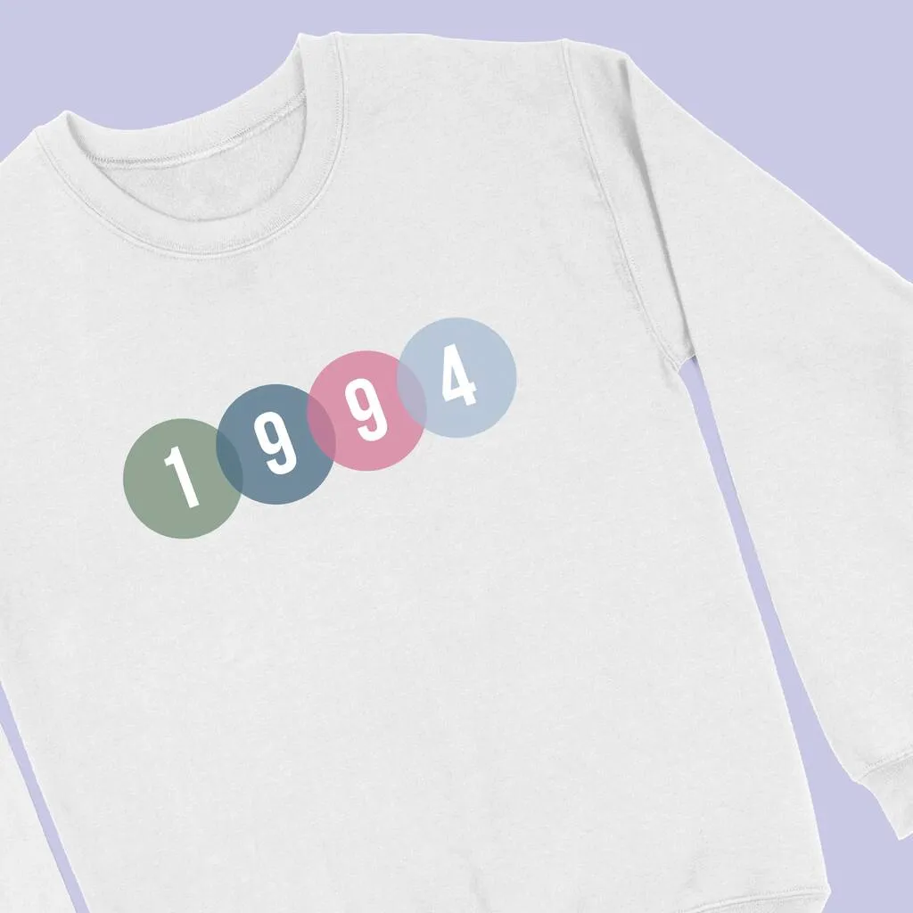 Birth Year Circle Sweatshirt