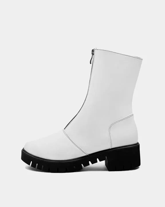 BOHEMA Cyber Boots Cactus Leather White