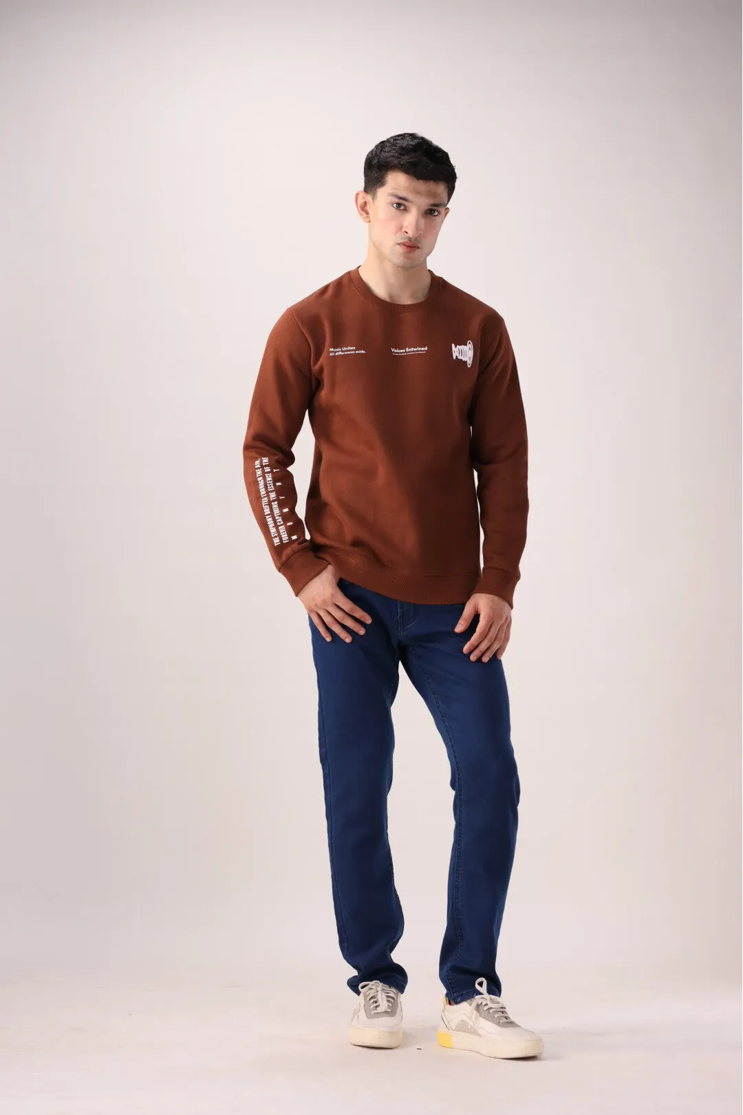 Brown Graphic Sweatshirt