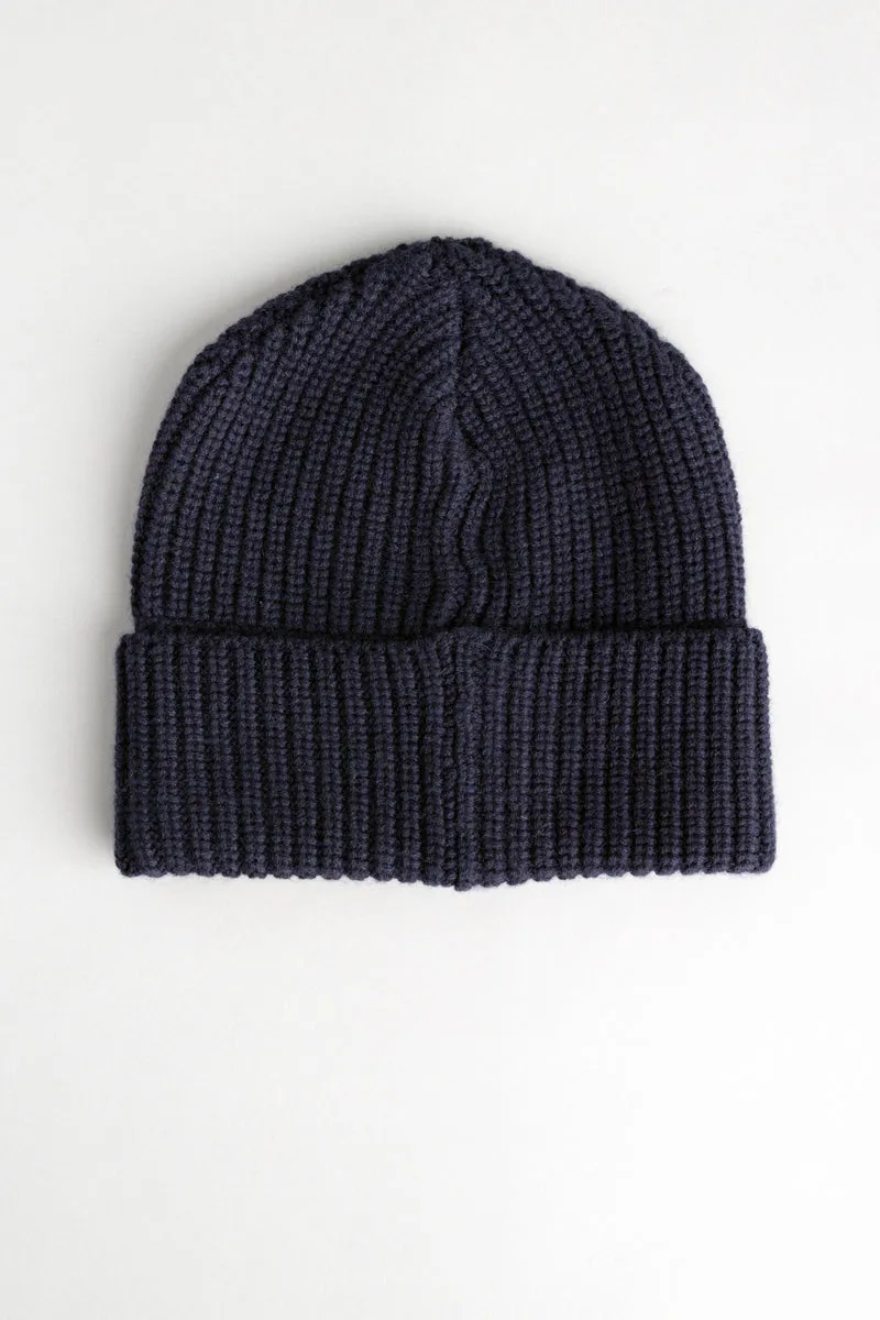Brunello Cucinelli Navy Knit Beanie