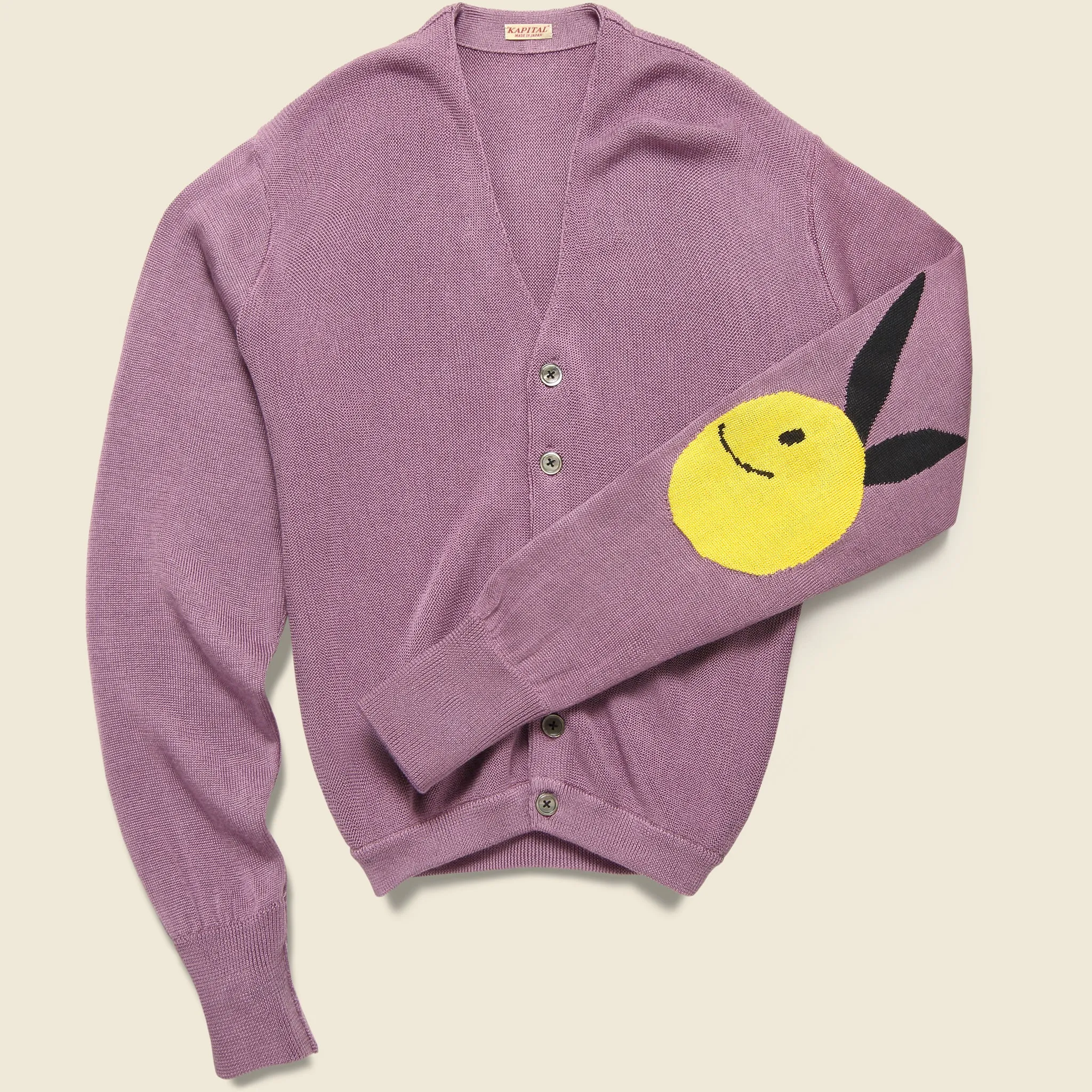 Coneybowy Short Cardigan - Pink Purple