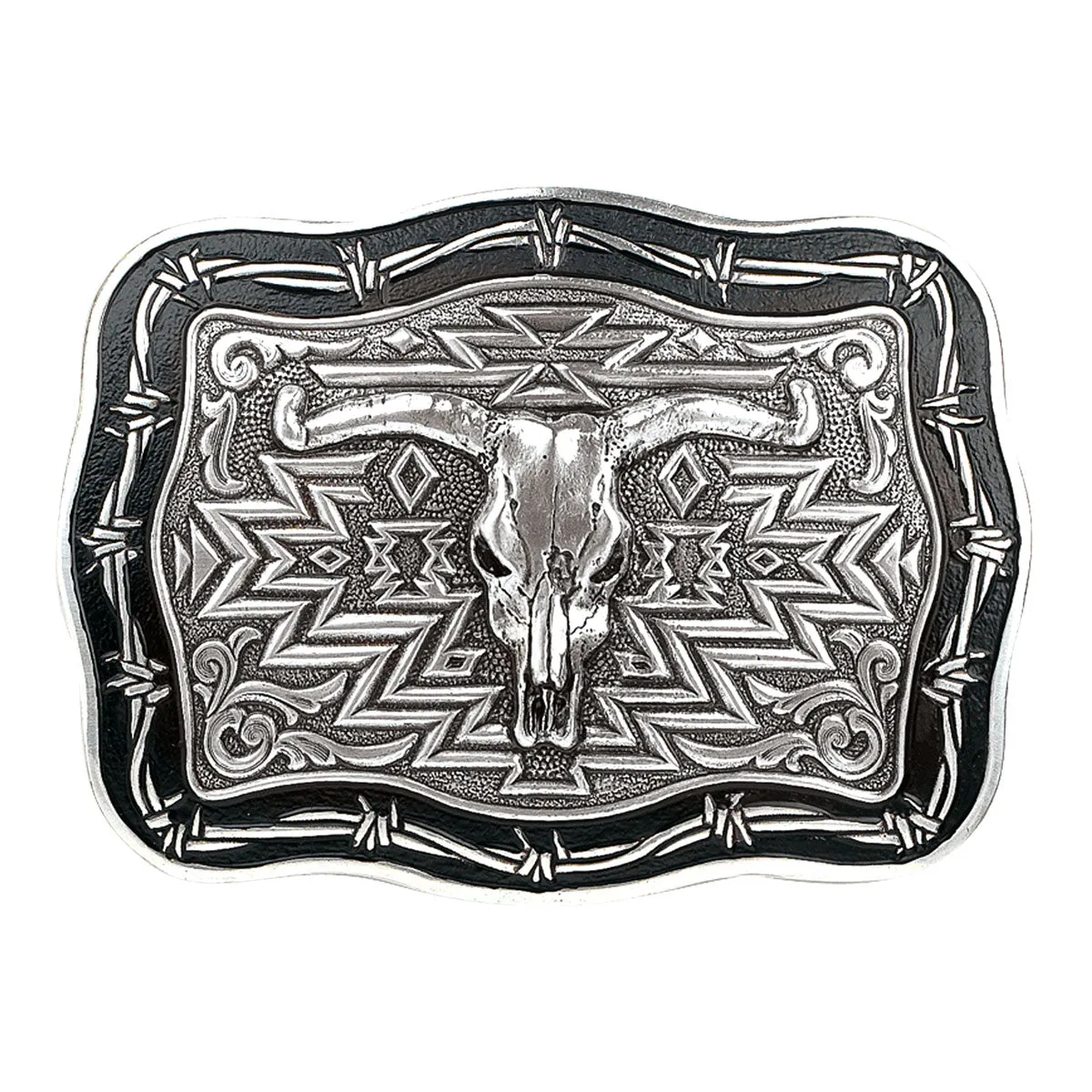 Crumrine Steer Skull Belt Buckle