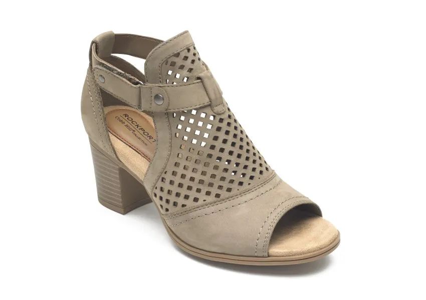 Hattie Hi Cuff Taupe Nubuck Sandal