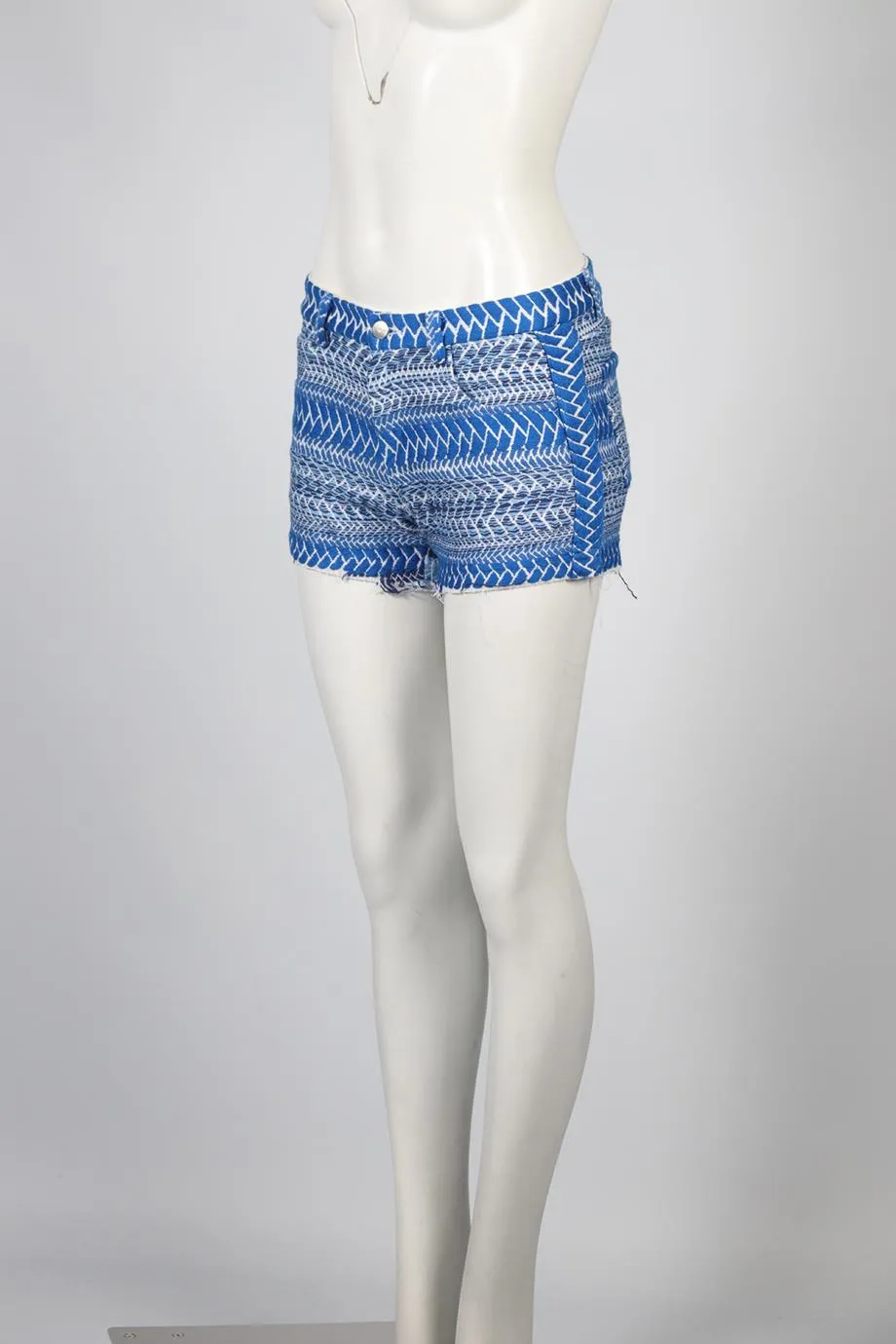 IRO TWEED COTTON BLEND SHORTS FR 36 UK 8