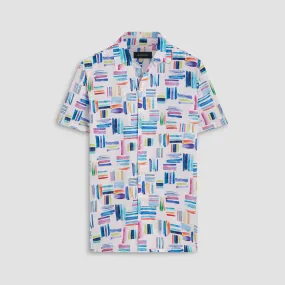 Jackson Paint Strokes Print Short Sleeve Shirt