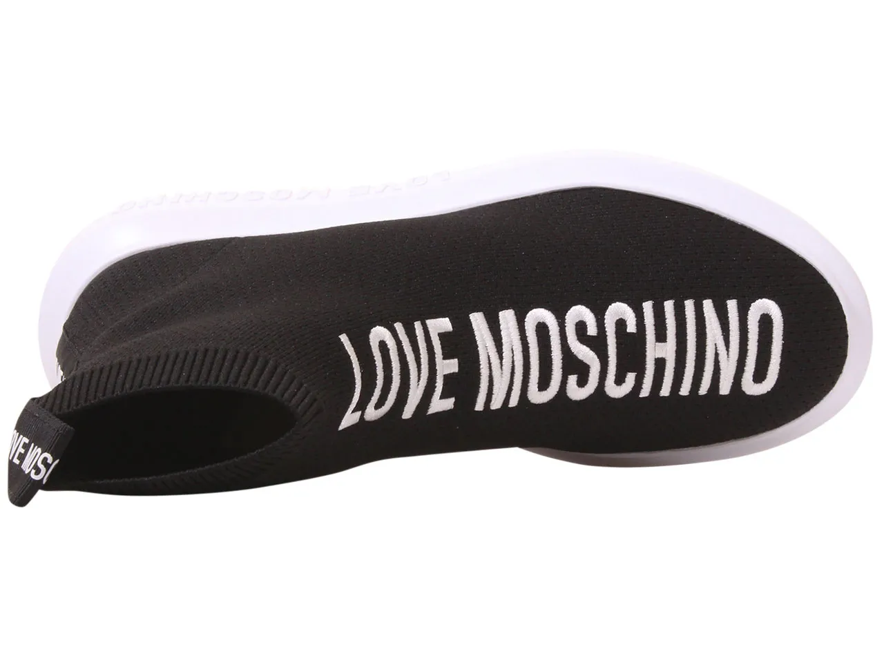 Love Moschino Women's Sneakers Logo High Top Black Sz: 10