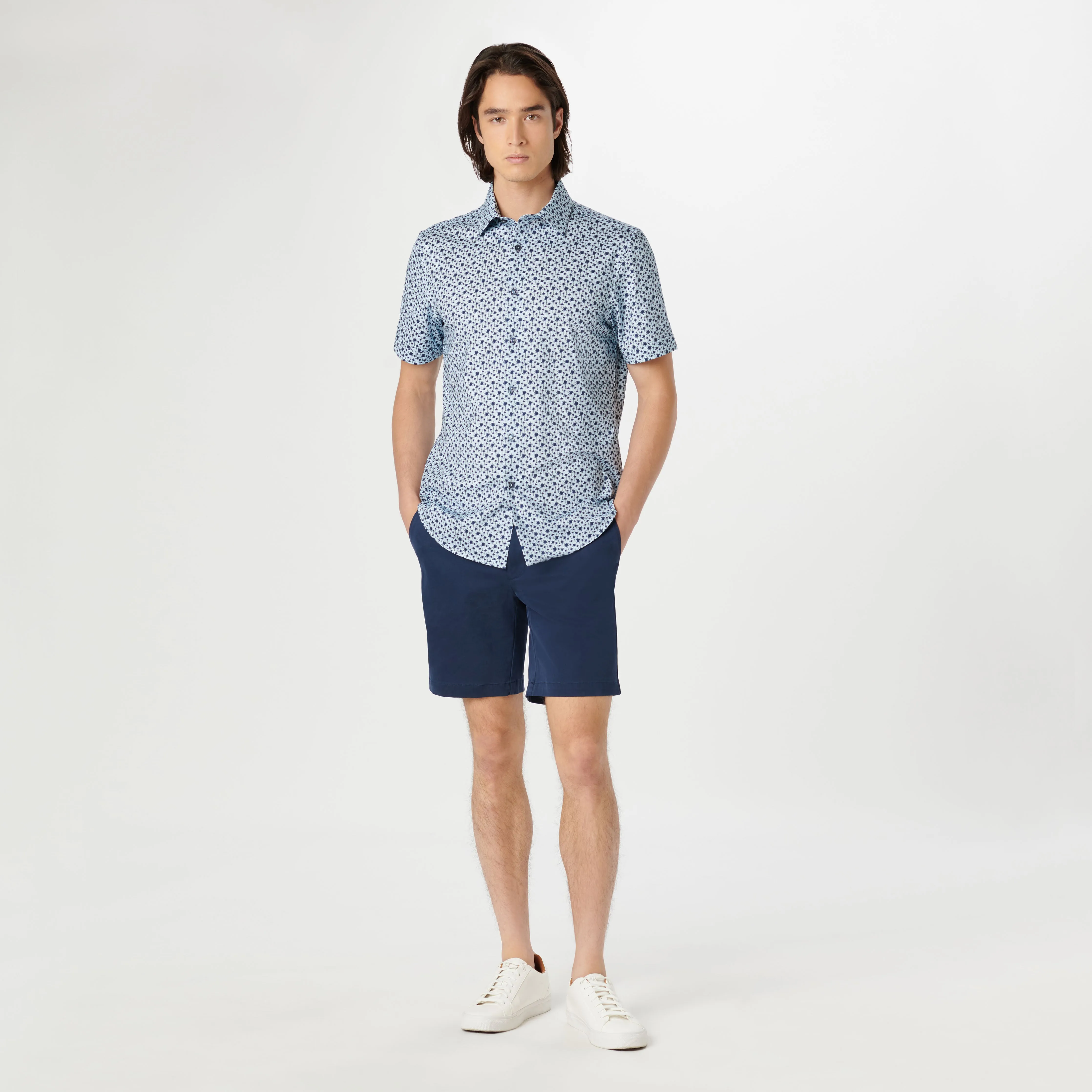 Miles Palm Tree OoohCotton Short Sleeve Shirt