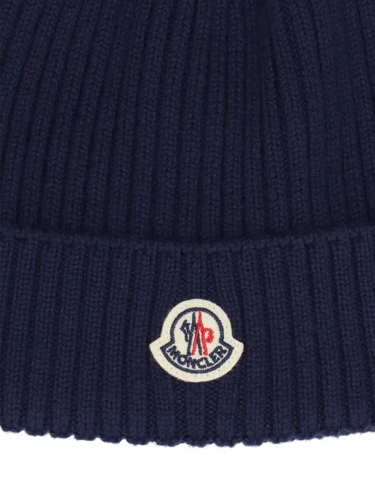 Moncler   Logo extrafine wool beanie 