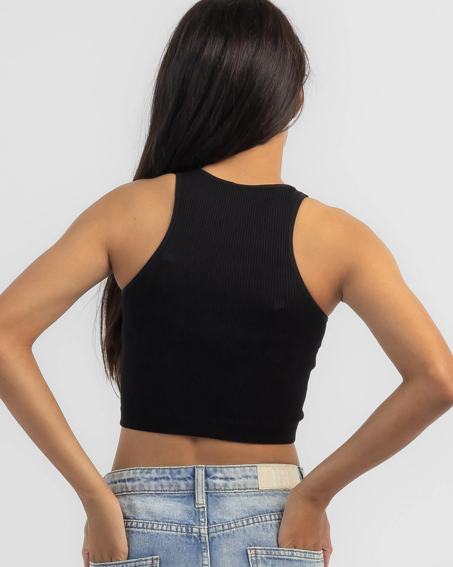 Mooloola Girls' Basic Seamfree High Neck Tank Top
