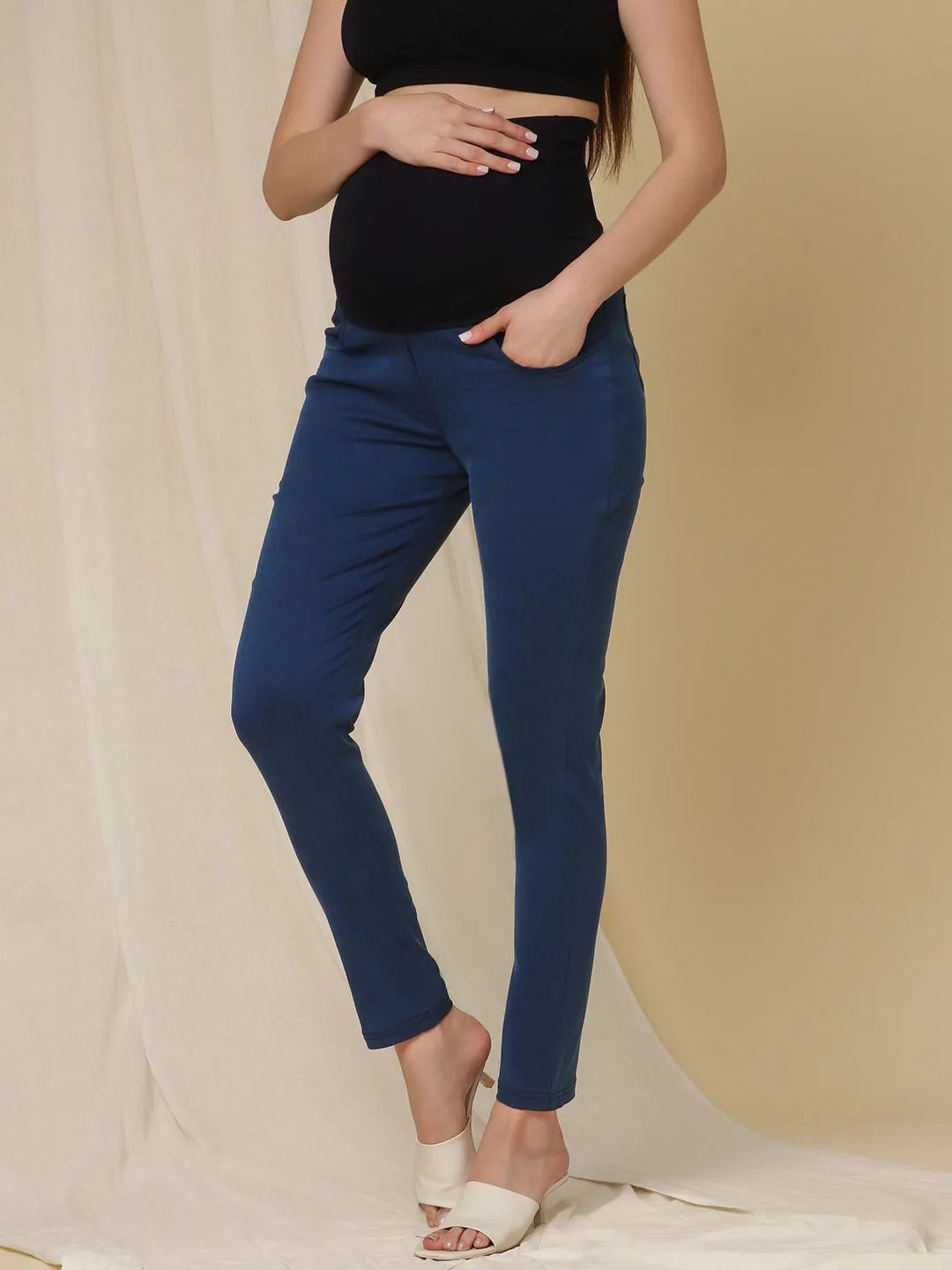 Pregnancy Denim Pants - Slim Fit