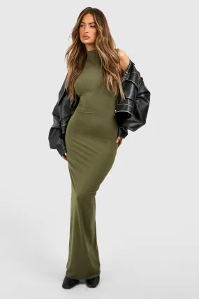Premium Super Soft High Neck Bodycon Maxi Dress