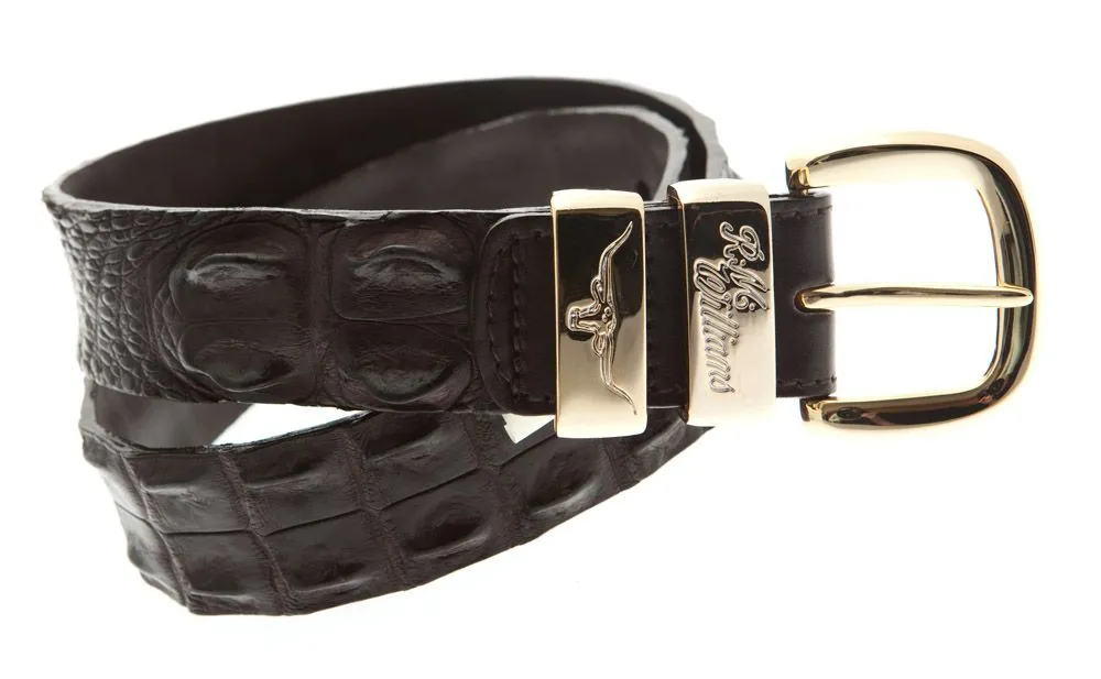 Saltwater Crocodile Belt                             Chestnut
