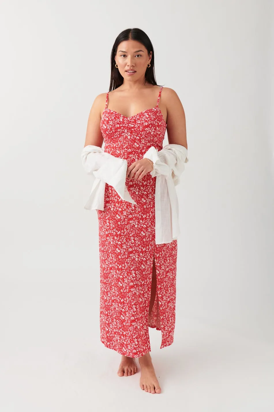 Slip midi dress