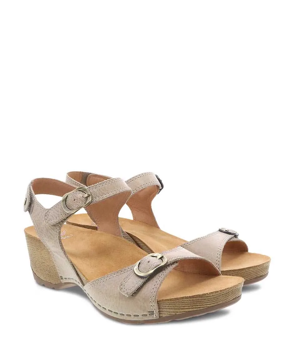  Tricia Ankle Strap Sandal in Linen  
