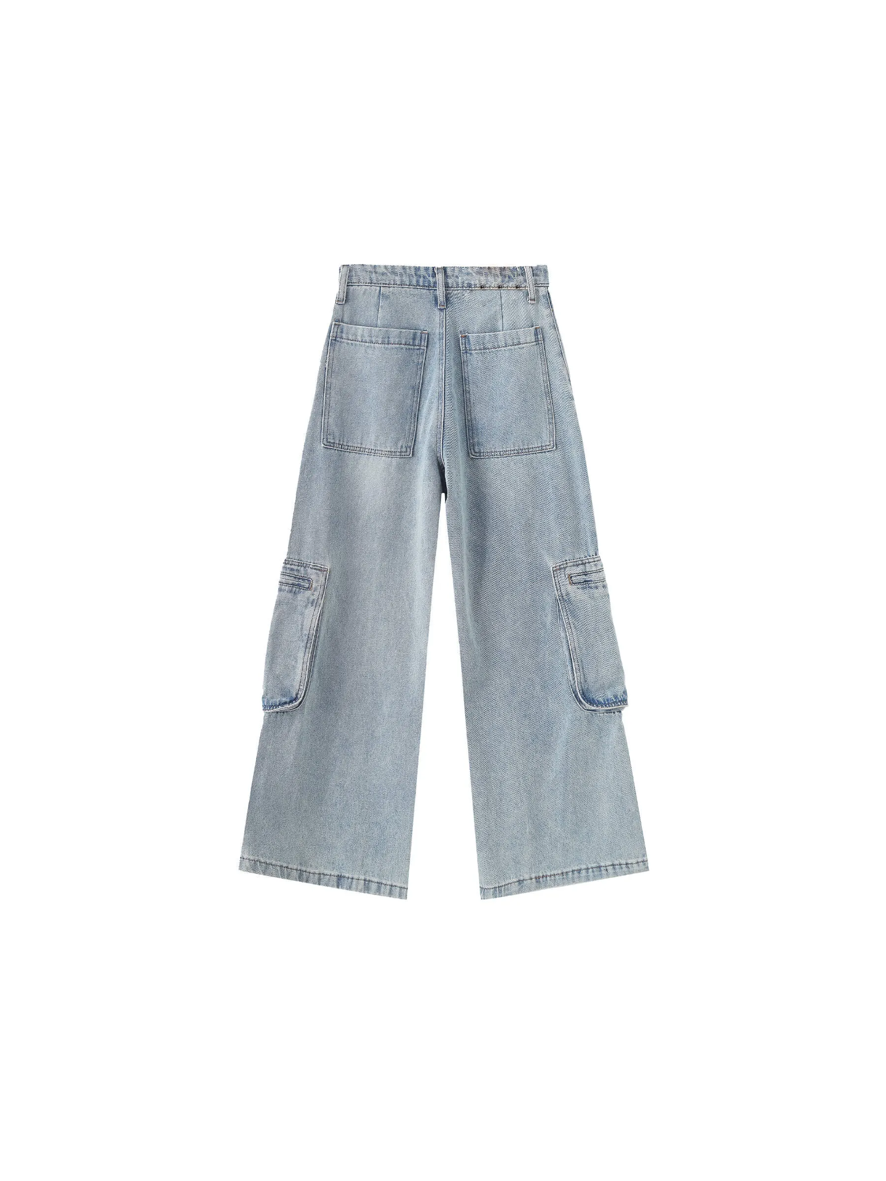 Wide Leg Cargo Jeans