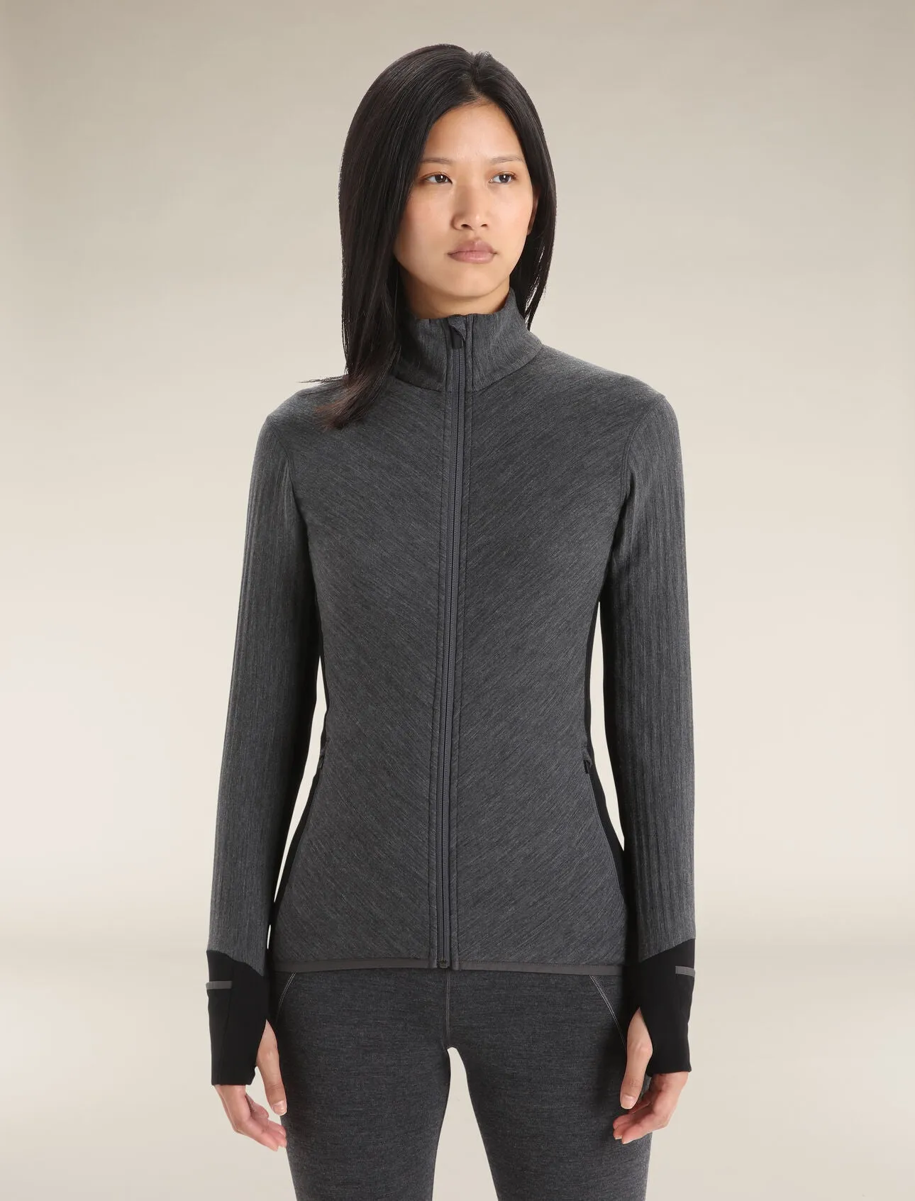 Women's RealFleece Merino Descender Long Sleeve Zip Jacket